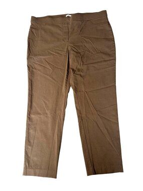 89th + Madison Womens Brown Stretch Rayon Blend Pants Size XL